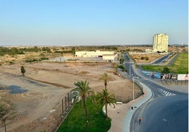Parcela sobre la que se levantarán las torres proyectadas por Urbanz en el Ensanche Sur