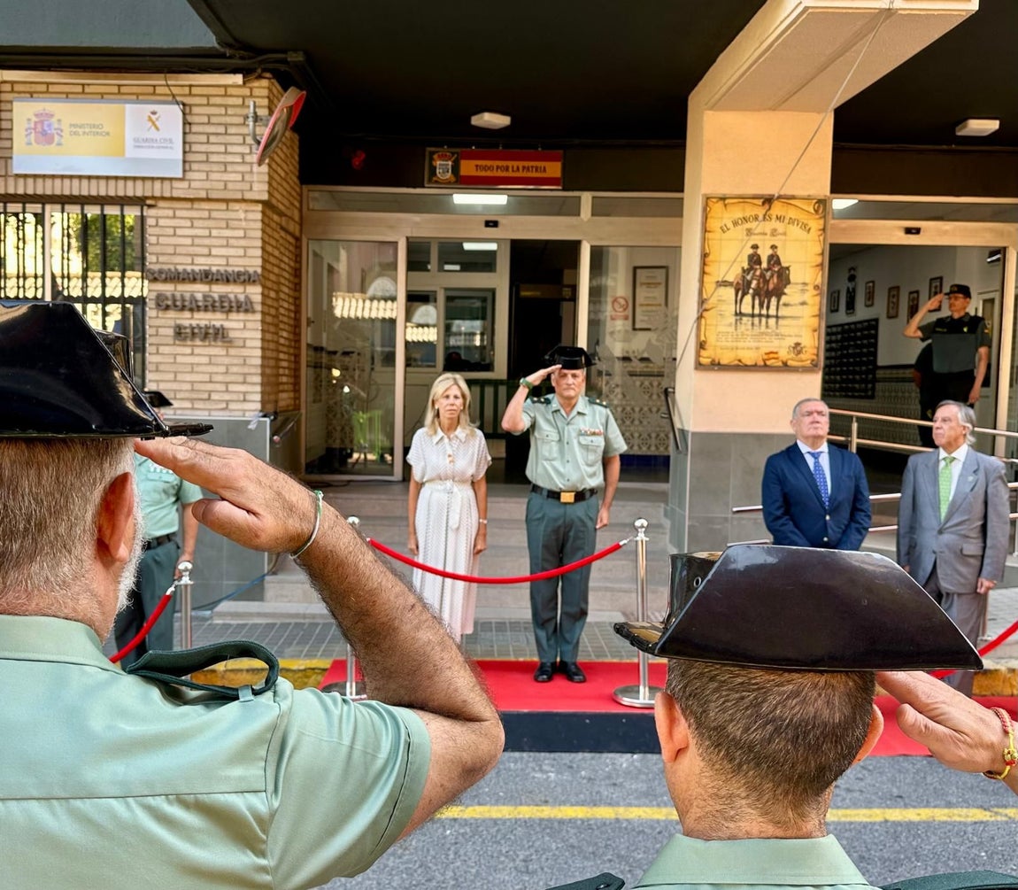 El homenaje de la Guardia Civil de Huelva a los agentes víctimas de terrorismo, en imágenes