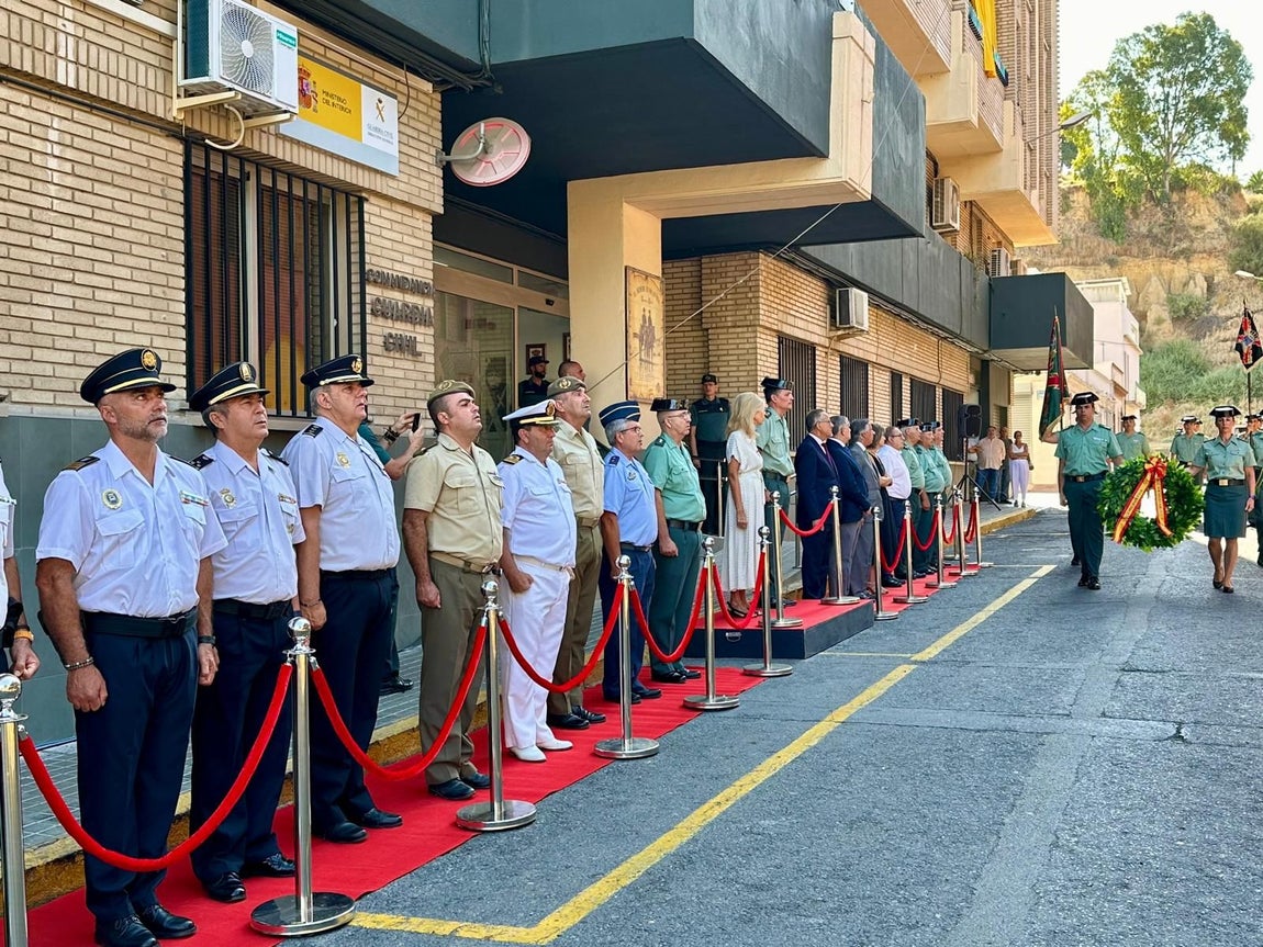 El homenaje de la Guardia Civil de Huelva a los agentes víctimas de terrorismo, en imágenes