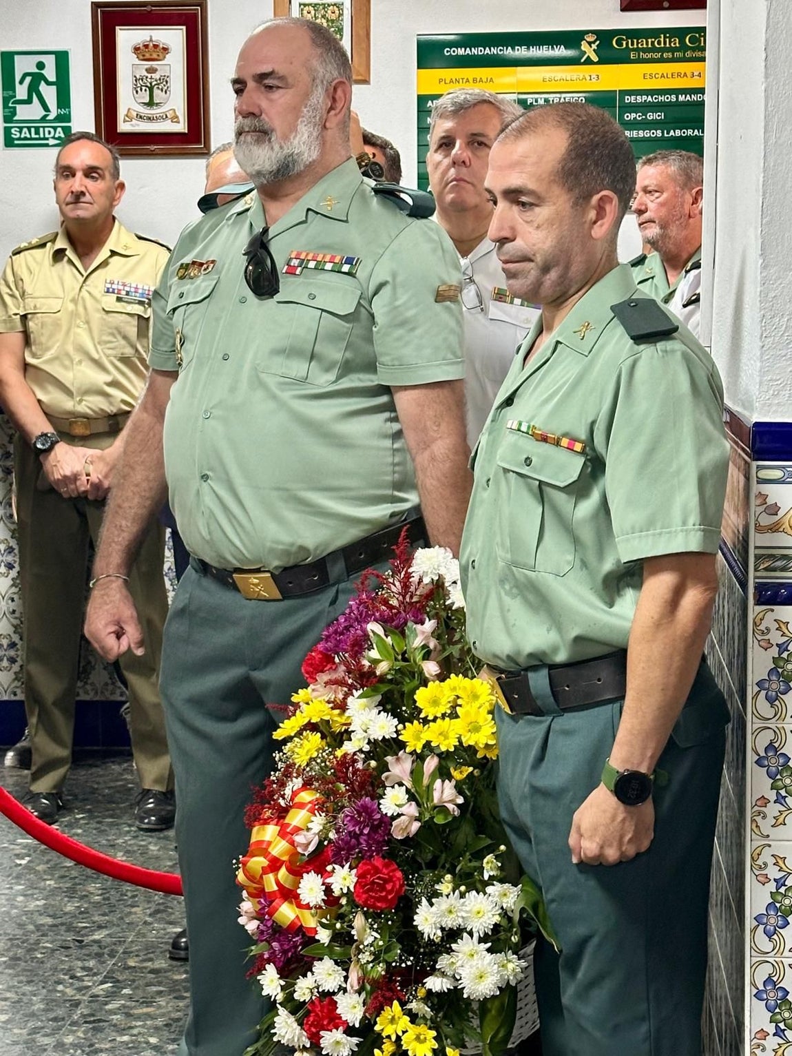 El homenaje de la Guardia Civil de Huelva a los agentes víctimas de terrorismo, en imágenes