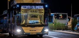 Horarios y precios de los autobuses durante Las Colombinas de Huelva 2025