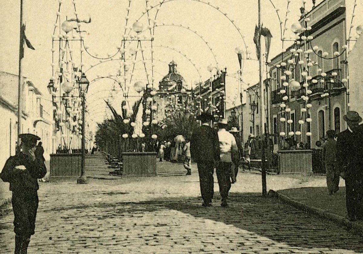 Postal del Paseo de la Velada de la Cinta