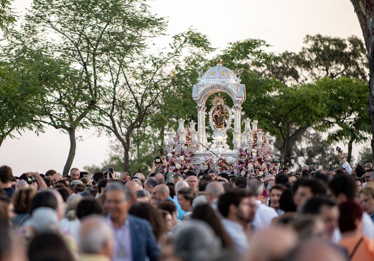 Este año no se repetira la estampa del amanecer por lo alto del Conquero