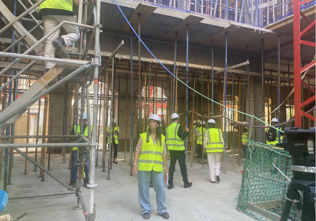 Visita este lunes a las obras del interior del edificio de Hacienda