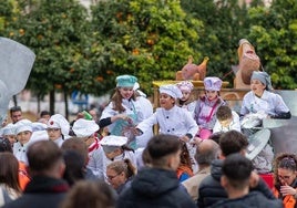 Una de las carrozas de la cabalgata de 2025