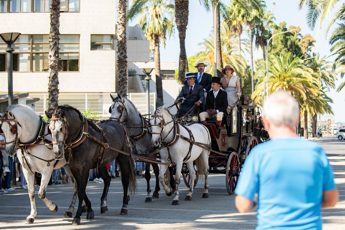 Las mejores imágenes del paseo de enganches de la Feria del Caballo de Huelva