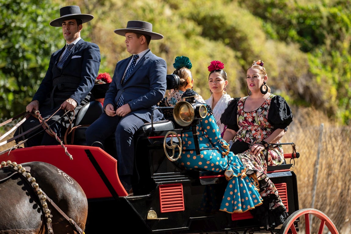 Las mejores imágenes del paseo de enganches de la Feria del Caballo de Huelva
