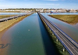 Segunda semana de cortes en el puente sifón de Huelva: estos son los horarios