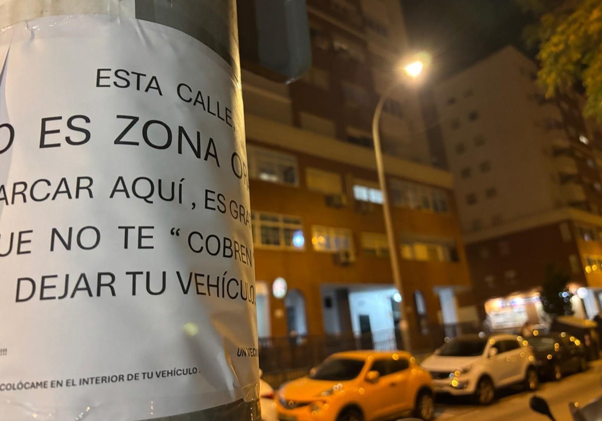 'Campaña informativa' para quienes aparquen en la zona
