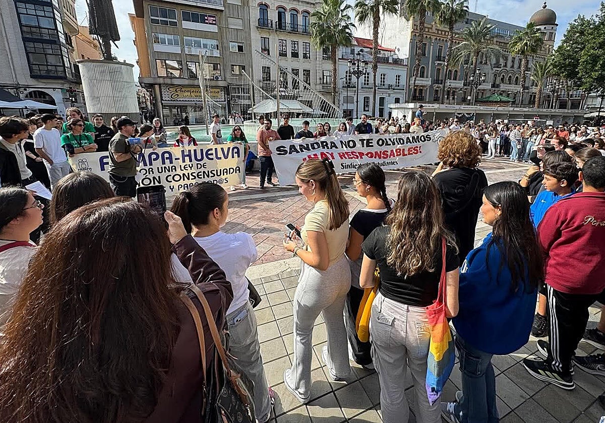 Concentración de este martes en la plaza de las Monjas