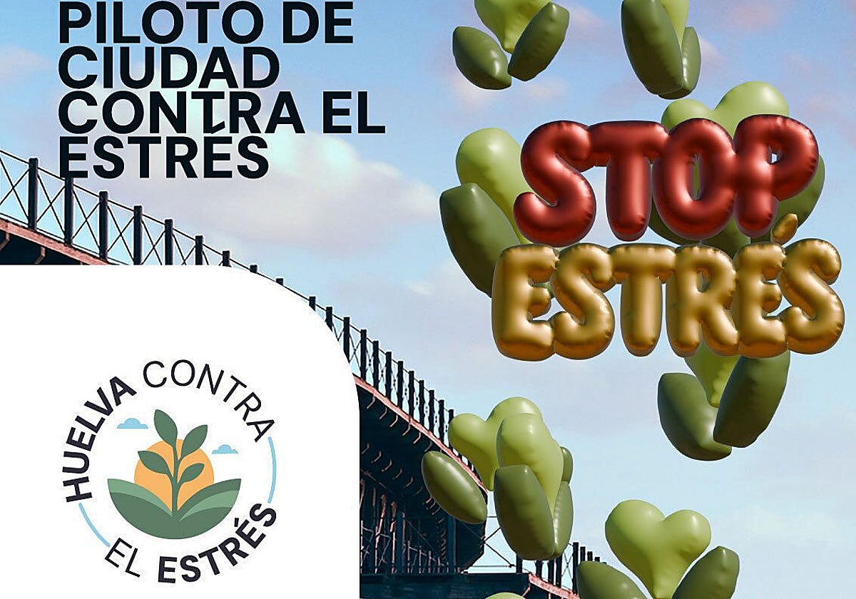 Cartel de 'Huelva contra el estrés'