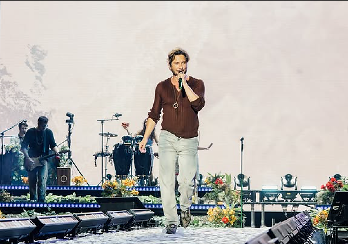 El artista onubense en un concierto en Madrid