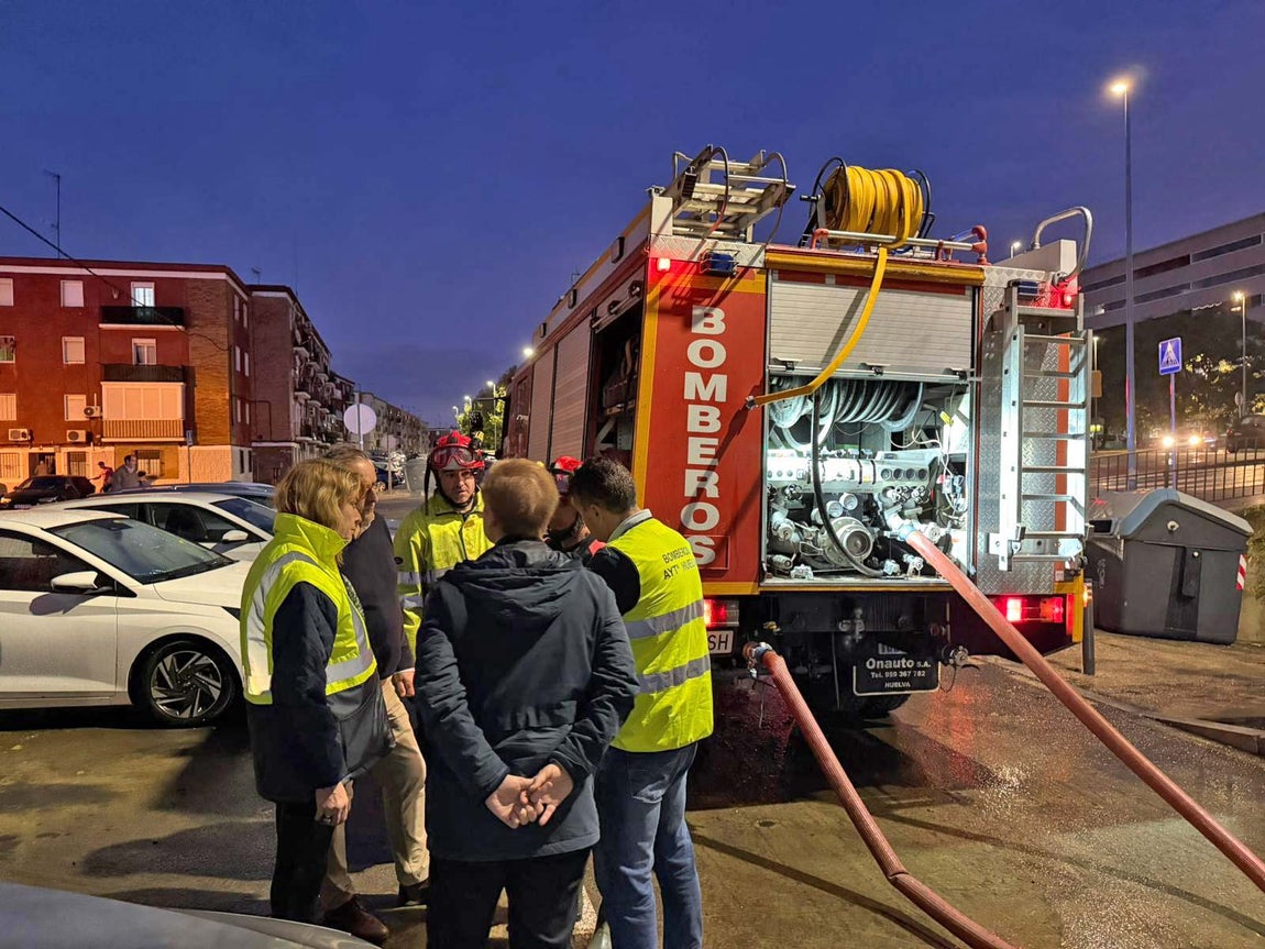 Las inundaciones de la borrasca Claudia en Huelva capital, en imágenes