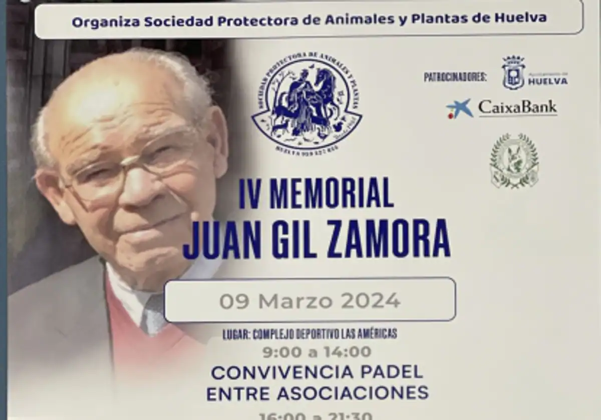 Cartel de IV Memorial Juan Gil Zamora de pádel inclusivo