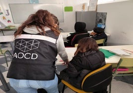 Usuarios de la Asociación Olotense Contra la Droga