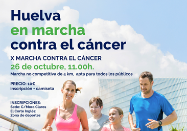 Cartel de la X Marcha Contra el Cáncer
