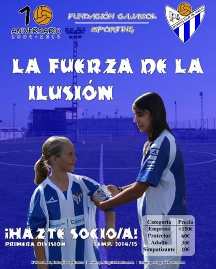 El Fundación Cajasol Sporting apela a 'La fuerza de la ilusión' para alcanzar los 1.000 socios