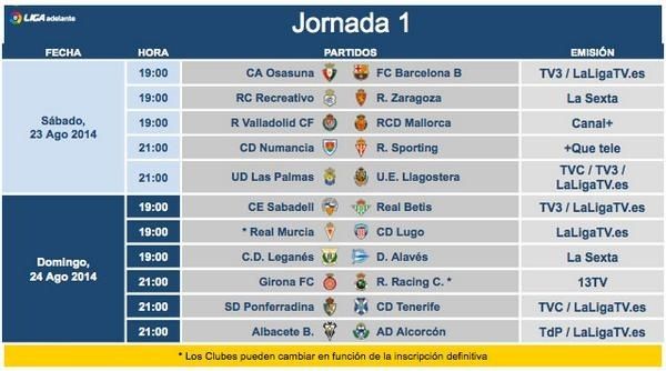 El Recre ya conoce los horarios de sus dos primeros partidos ligueros