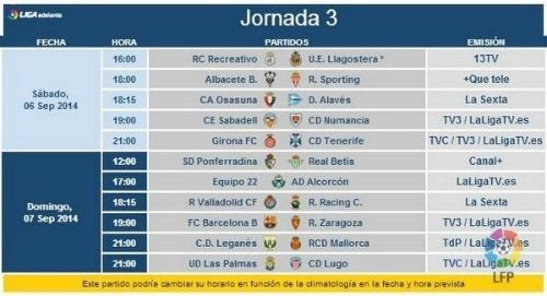 Ya hay horarios para los partidos ante el Llagostera y el Mallorca