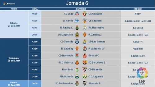 Ya hay horarios para los partidos frente al Lugo y el Racing de Santander