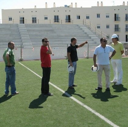Nuevas gradas en el estadio de La Palma