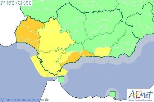 Previsto nivel naranja por lluvias a partir de las 21.00 horas