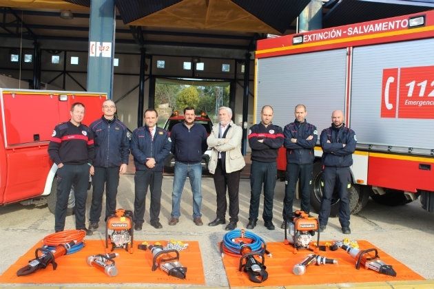 El Consorcio de Bomberos recibe los nuevos equipos de excarcelación para los parques de Riotinto y Jabugo
