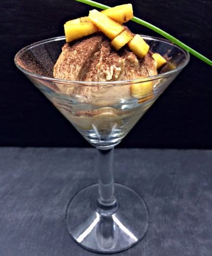 Ganache de foie gras, cacao y manzana