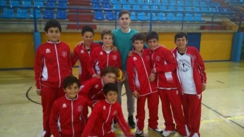 Fran Cárdenas visita a la cantera del CB La Palma