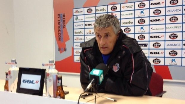 Setién: 'La actitud de los jugadores del Recre es ejemplar'