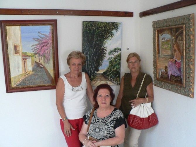 La pasión por la pintura de cuatro mujeres de Mazagón