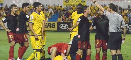 El Recre ha sufrido expulsiones en sus tres últimas visitas al Alcorcón