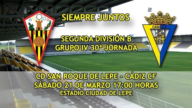 El San Roque-Cádiz será 'Día del Club'