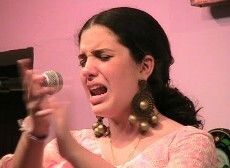 Beatriz Romero, en la final del Concurso de los Cantes de las Minas en La Unión