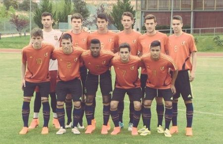 Dani Molina, titular en el empate de la Selección Sub 19 ante el Getafe B (1-1)