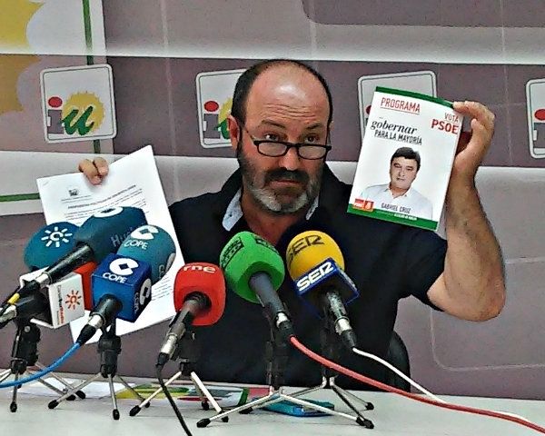 IU no cogobernará con el PSOE en la capital por 'falta de interés' para aplicar políticas de izquierda