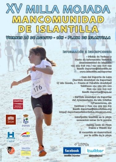 La playa de Islantilla se prepara para acoger la XV Milla Mojada