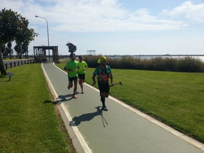 El reto solidario de un deportista malagueño por construir un colegio en Etiopía llega a Huelva