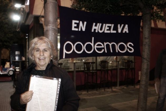 Podemos Huelva duplica los avales necesarios para concurrir al 20D en el primer día de recogida