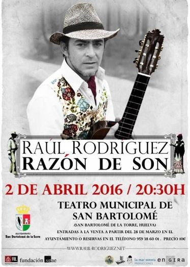 Raúl Rodríguez presenta este sábado en San Bartolomé de la Torre su disco ‘Razón de Son’
