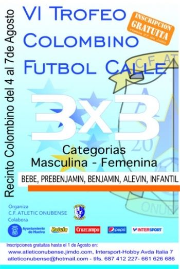 El CF Atletic Onubense organiza el torneo gratuito de fútbol calle 3x3