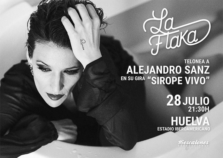 La Flaka será la telonera en el concierto de Alejandro Sanz en Huelva