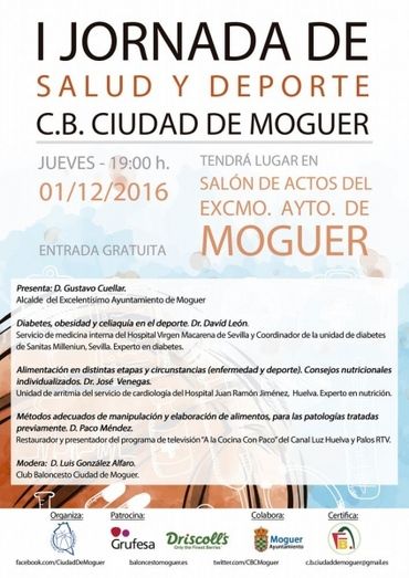 El CB Ciudad de Moguer organiza unas jornadas de Salud y Deporte