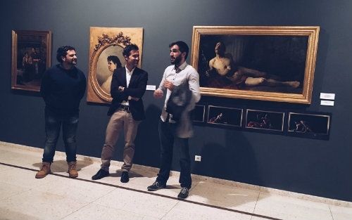El artista onubense Salvador Delgado expone 'El nacimiento de la conciencia'