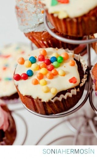 Cupcakes de zanahoria y naranja