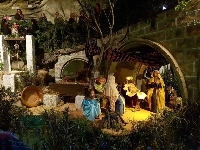 Inaugurado el 'Belén de los pobres' en Beas