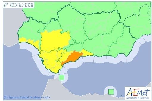 El litoral, en aviso amarillo por lluvias este domingo
