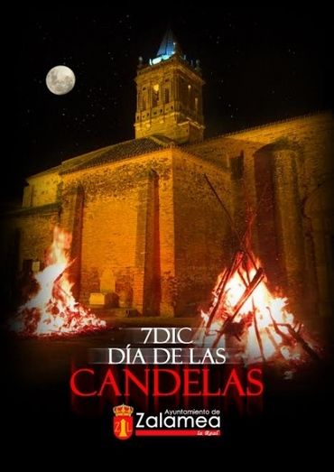 Los vecinos de Zalamea preparan la tradicional noche de las candelas