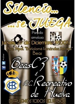 El Recre se medirá este jueves al Beas CF en un amistoso con tintes solidarios