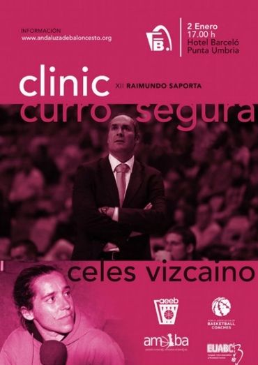 Gabriel Carrasco, Curro Segura y Celes Vizcaíno en el Clinic Internacional Raimundo Saporta